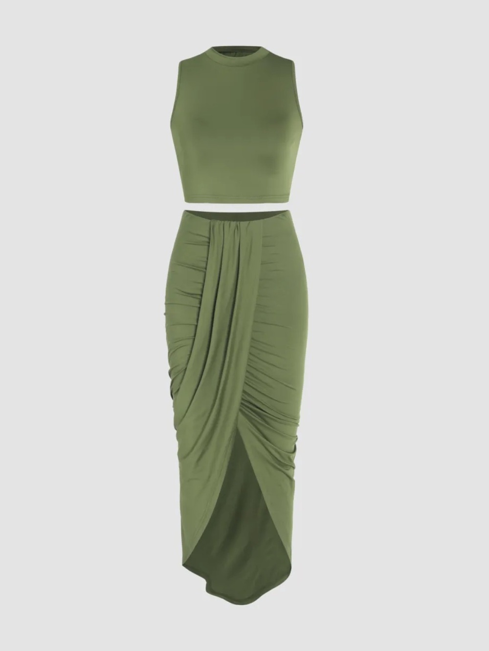 CIDER Olive Green Jersey Set
